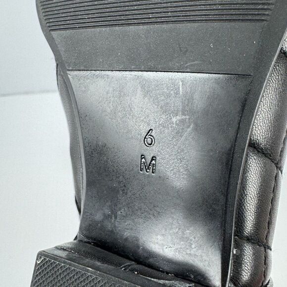 Vaneli Womens 6 M Gaston Ankle Boots Booties Black Nappa Quilted Leather NIB NEW - Picture 6 of 13